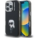 Karl Lagerfeld IML Aquarelle Karl vāciņš iPhone 16 Pro Max melns Karl Lagerfeld IML Aquarelle Karl vāciņš iPhone 16 Pro Max melns