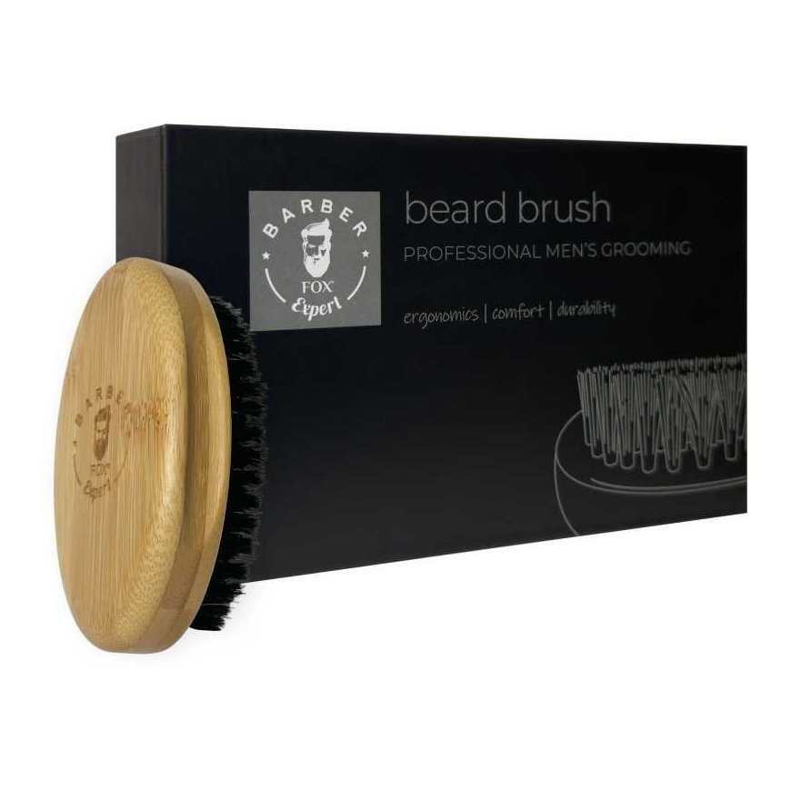 FOX Beard Brush made of natural boar bristles, 1 pc.