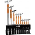 Neo Tools „Allen“ avaimet „Tommy“ nauhalla. Setti 10 kpl 2 - 10 mm paksuudelle Neo Tools „Allen“ avaimet „Tommy“ nauhalla. Setti 10 kpl 2 - 10 mm paksuudelle