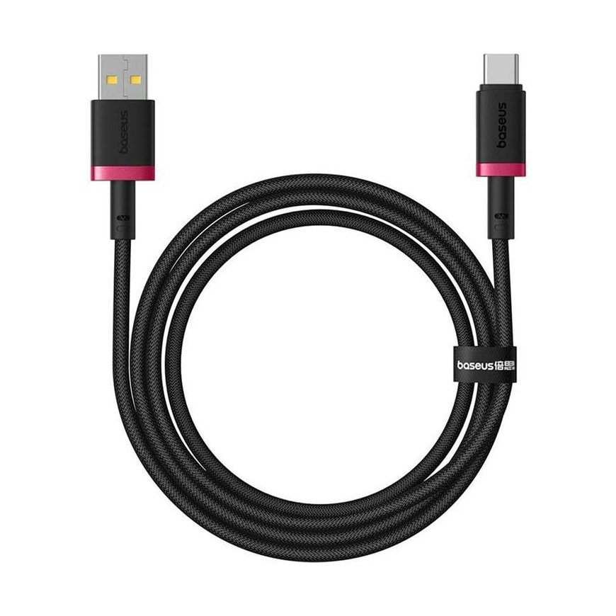 Baseus Dura USB Type A kuni Type C 60 W kiire laadimise kaabel 1 m Must, Kuld