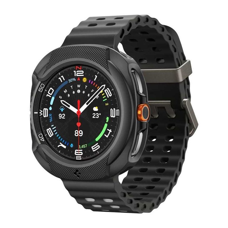 Spigen Liquid Air vāciņš, matēts melns - Galaxy Watch 8 Classic (46mm)