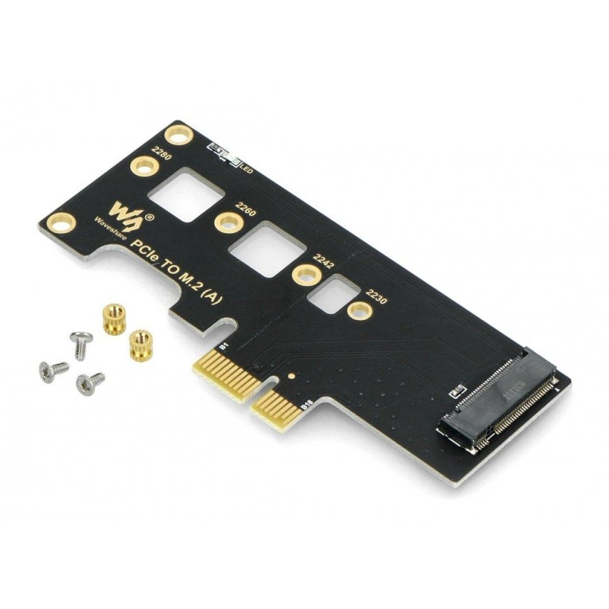 Адаптер PCIe на M.2 - совместим с Raspberry Pi CM4 - Waveshare 19091 – 2