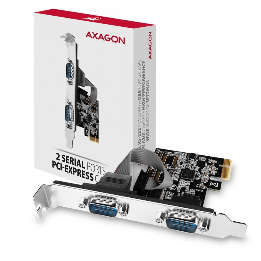 Axagon PCEA-S2N interface cards/adapter Internal RS-232 – 4