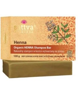 Henna-kietoshampoo, ekologinen, Sattva Ayurveda, 100g