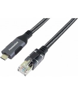 PremiumCord PremiumCord Ethernet cable USB-C and LAN RJ45 10/100/1000, 2m