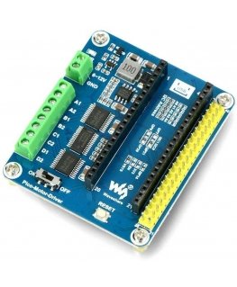 DC motor controller module - four-channel - extension for Raspberry Pi Pico - Waveshare 19764