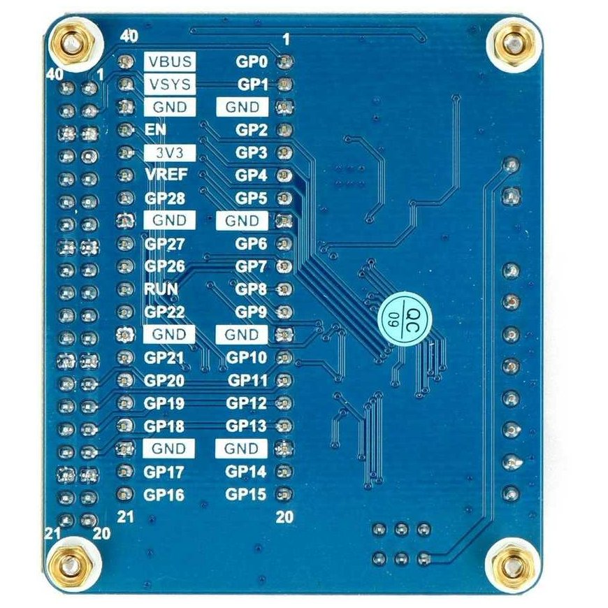 DC-moottorin ohjausmoduuli - nelikanavainen - laajennus Raspberry Pi Pico - Waveshare 19764 – 5