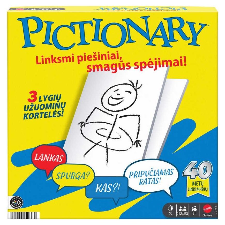 Mattel Lauamäng PICTIONARY (eesti keeles) (JGF68)