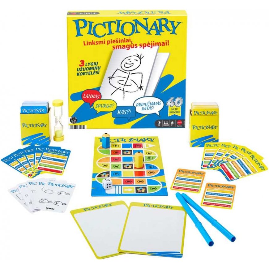 Mattel Board Game PICTIONARY (in Lithuanian) (JGF68) – 2