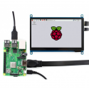 Waveshare Pinnoitettu Kosketusnäyttö Raspberry Pi 3B+/3B/2B/Zero Mikro-ohjaimelle - LCD IPS 7 Waveshare Pinnoitettu Kosketusnäyttö Raspberry Pi 3B+/3B/2B/Zero Mikro-ohjaimelle - LCD IPS 7