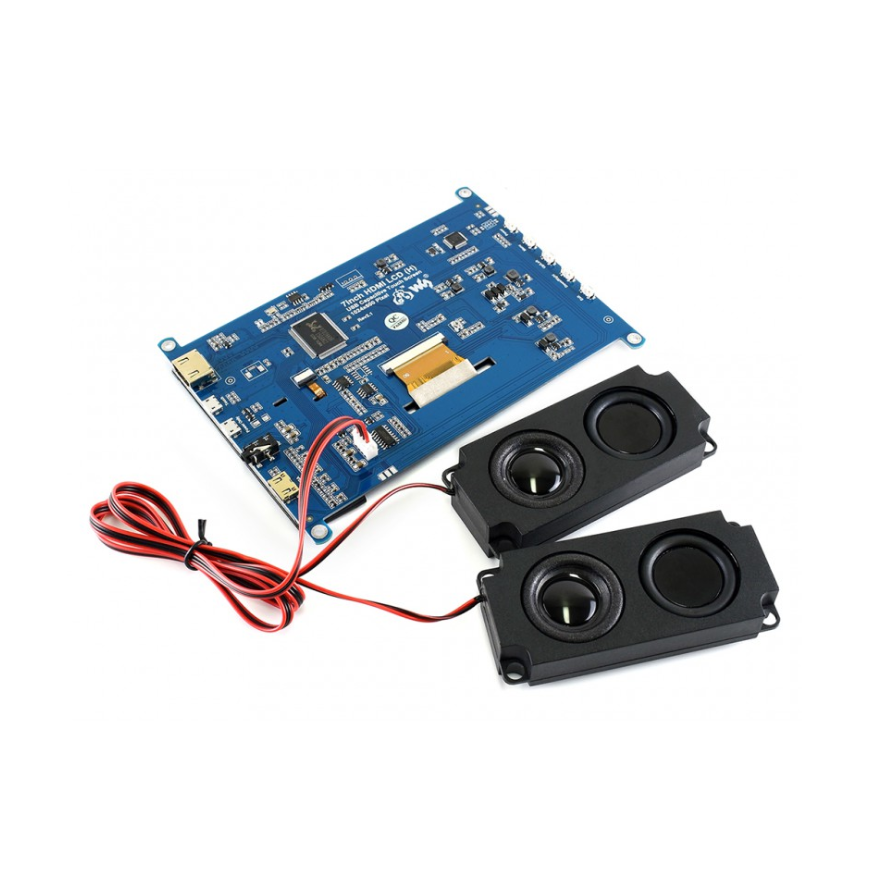 Waveshare Talpinis Lietimui Jautrus Ekran Raspberry Pi 3B+/3B/2B/Zero Mikrokompiuteriile - LCD IPS 7 – 4