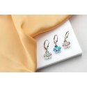 Brilio Silver Silver Hanging Earrings, Flowers with Blue Opals EA1097WB Brilio Silver Silver Hanging Earrings, Flowers with Blue Opals EA1097WB