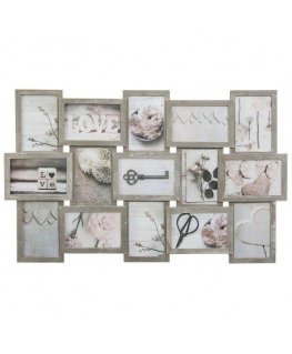 Photo frame PIECES Photo frames, collage, 15 pcs, vintage, gray color, Atmosphere