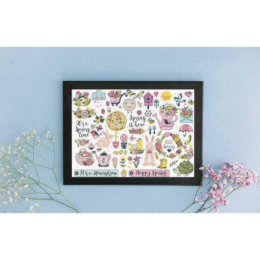 Letistitch Cross Stitch Kit 'Spring Sampler' 38x27cm SLETIL9937 – 2