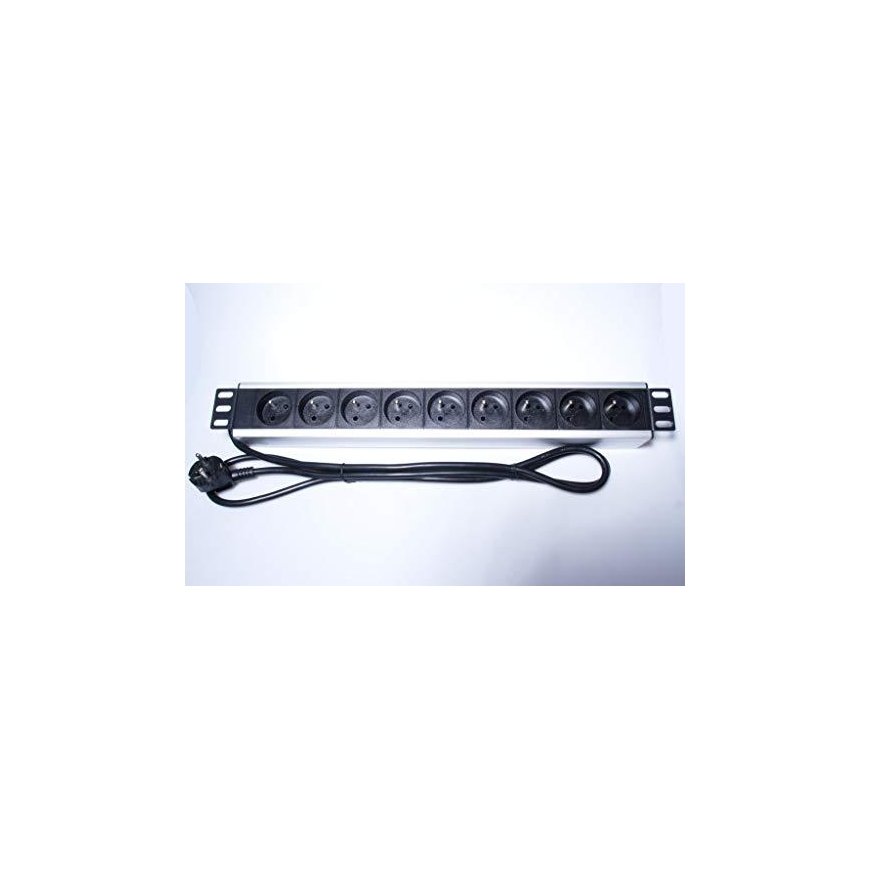 „PremiumCord“ toitejuhe 19-tollisele riiulile 1,5U, 9x230V, 2m kaabel