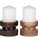 Atmosphera Glass Candle Holder for One Candle, Ø 9 cm Atmosphera Glass Candle Holder for One Candle, Ø 9 cm