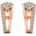 Brilio Silver Round Bronze Earrings with Zirconia EA503R Brilio Silver Round Bronze Earrings with Zirconia EA503R