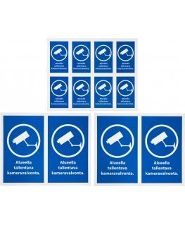 Tarmo, camera surveillance window stickers, 3 sheets