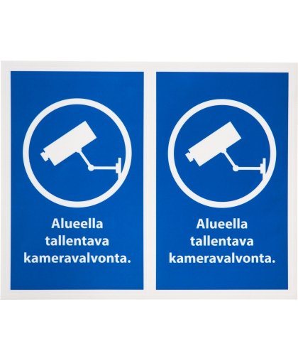 Tarmo, kameravalvonta ikkunatarrat, 3 arkkia – 2