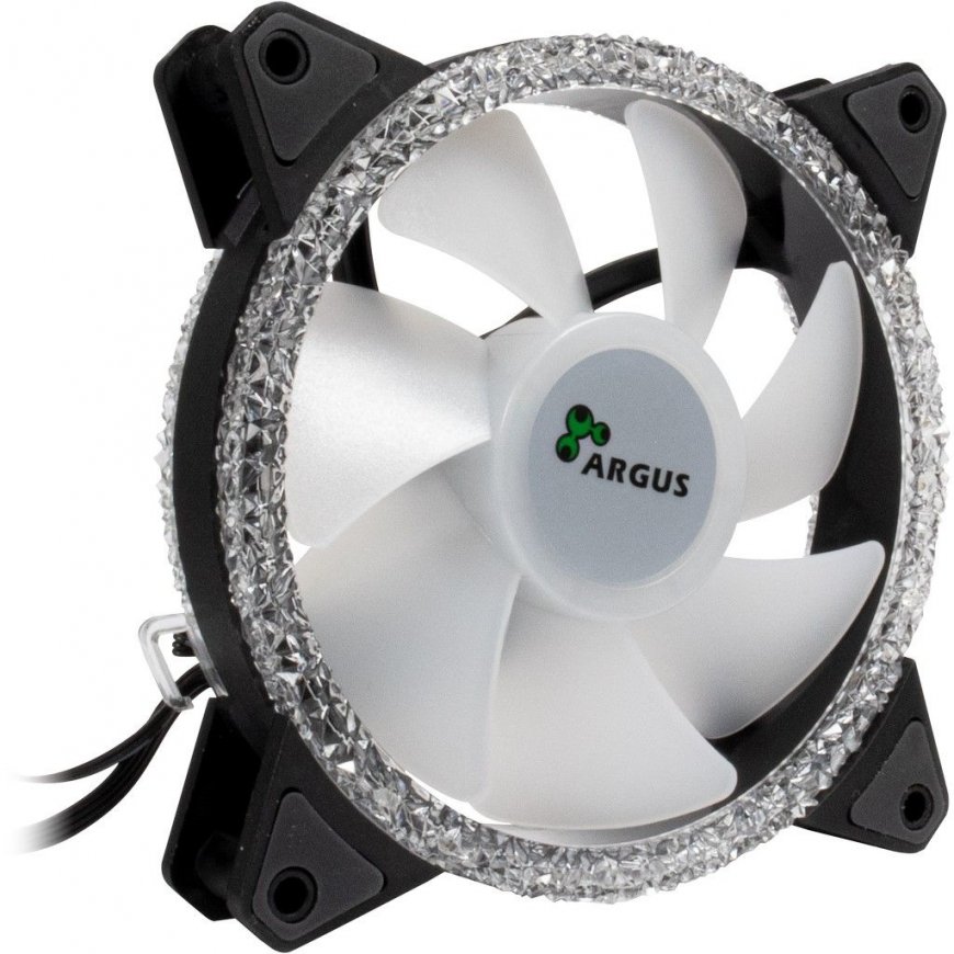 Inter-Tech Argus RS-07 Computer case Fan 12 cm Black, White – 3