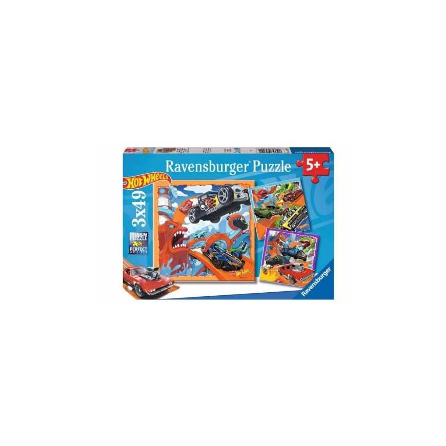 Ravensburger-palapeli - Palapeli 3x49 Hot Wheels – 2