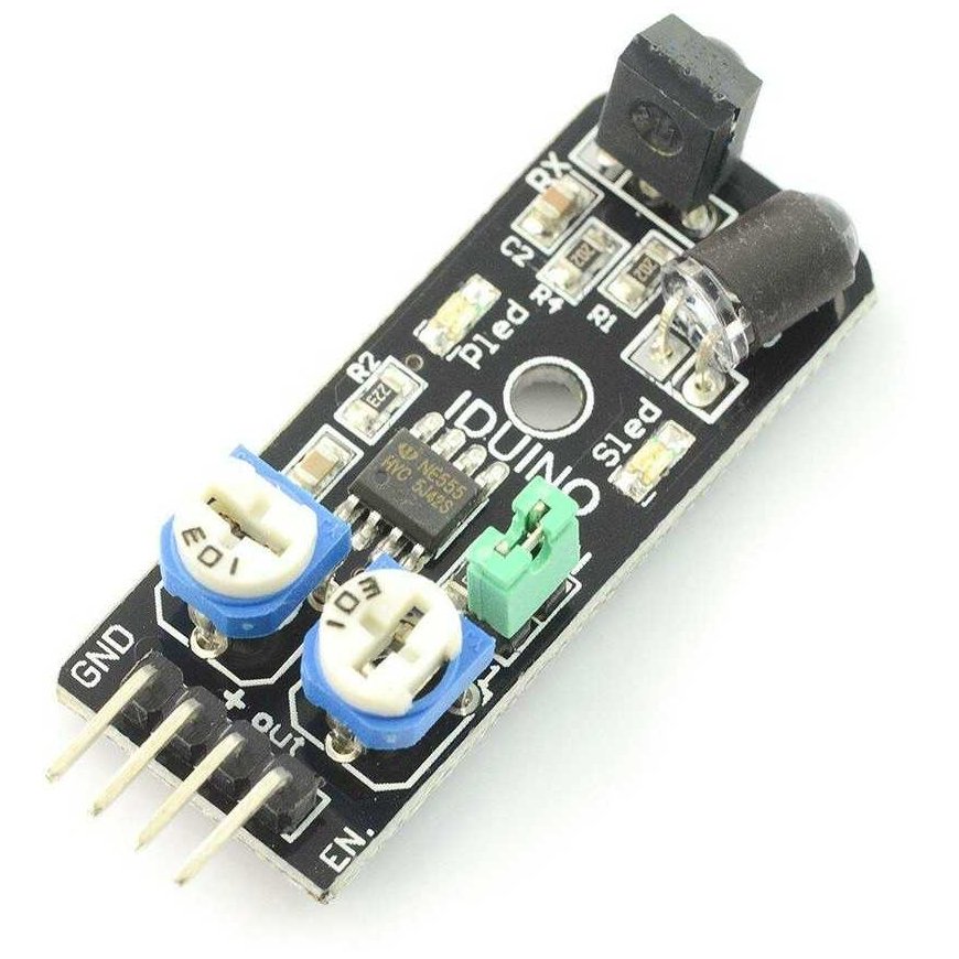 Atstuma jutiklis, atspindintis - imtuvas + IR sūtītājs - 3.3V/5V - 40cm - Iduino ST1081