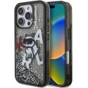 Karl Lagerfeld Liquid Glitter Scattered Choupette Case for iPhone 16 Pro Black Karl Lagerfeld Liquid Glitter Scattered Choupette Case for iPhone 16 Pro Black
