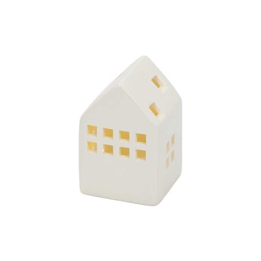 Home Styling Collection Ceramic LED SCANDI houses, 3 light decorations – 2
