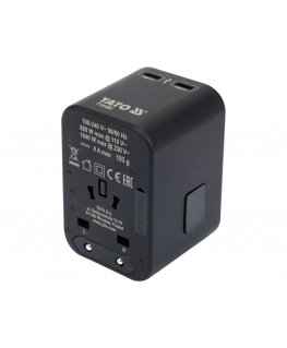 YT. REISIADEAPTER UNIV. USB/USB-C 65W