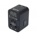 YT. REISIADEAPTER UNIV. USB/USB-C 65W