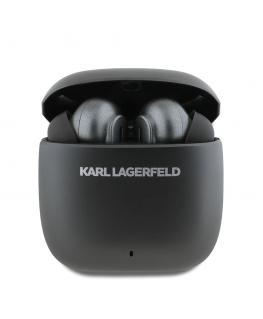 Karl Lagerfeldi pikendatud logo ANC/ENC TWS juhtmevabad kõrvaklapid musta värviga