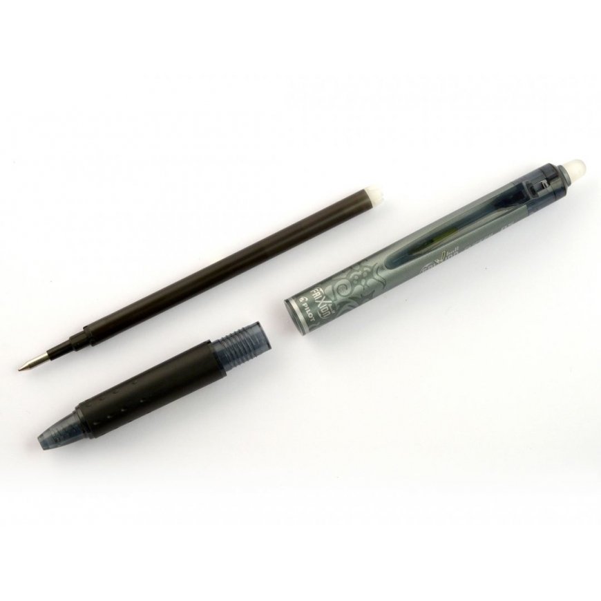 Pilot FriXion Sisäänvedettävä geelikynä Hienojakoinen musta 1 kpl – 4
