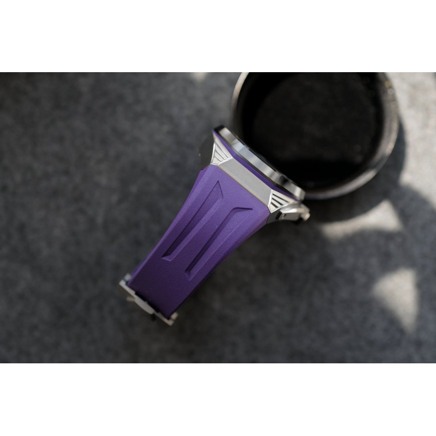 Riff silikono dirželis Samsung Galaxy Watch laikrodžiui, 22 mm pločio, violetinis – 2