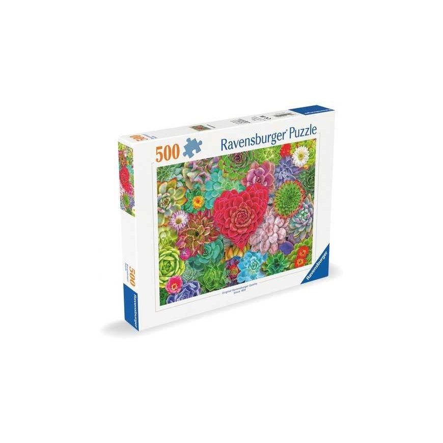 Pusle Ravensburger - Succulent Love - 500tk (12001469) – 3