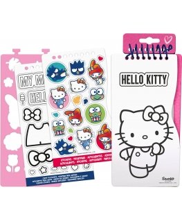 Krāsu grāmatiņas uzlīmju komplekts Hello Kitty