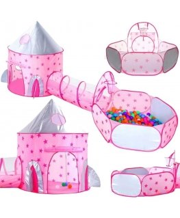 WOOPIE 3 vienā palapinė „Princess Palace XXL“ tunela tipa namelis „Dry Palace“