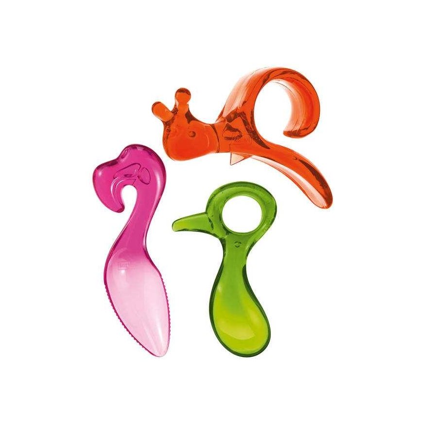 ENERGY-TOOLS set: razor, 2x spoon - 3 pcs in the set, KOZIOL