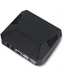 Argon40 Argon ONE V3 M.2 NVMe PCIe kotelo Raspberry Pi 5:lle - tuulettimella ja jäähdyttimellä - alumiinia - musta