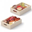 Viga Toys Pusryčių, mėsos ir žuvies žaislinis rinkinys dėžutėse „Viga“