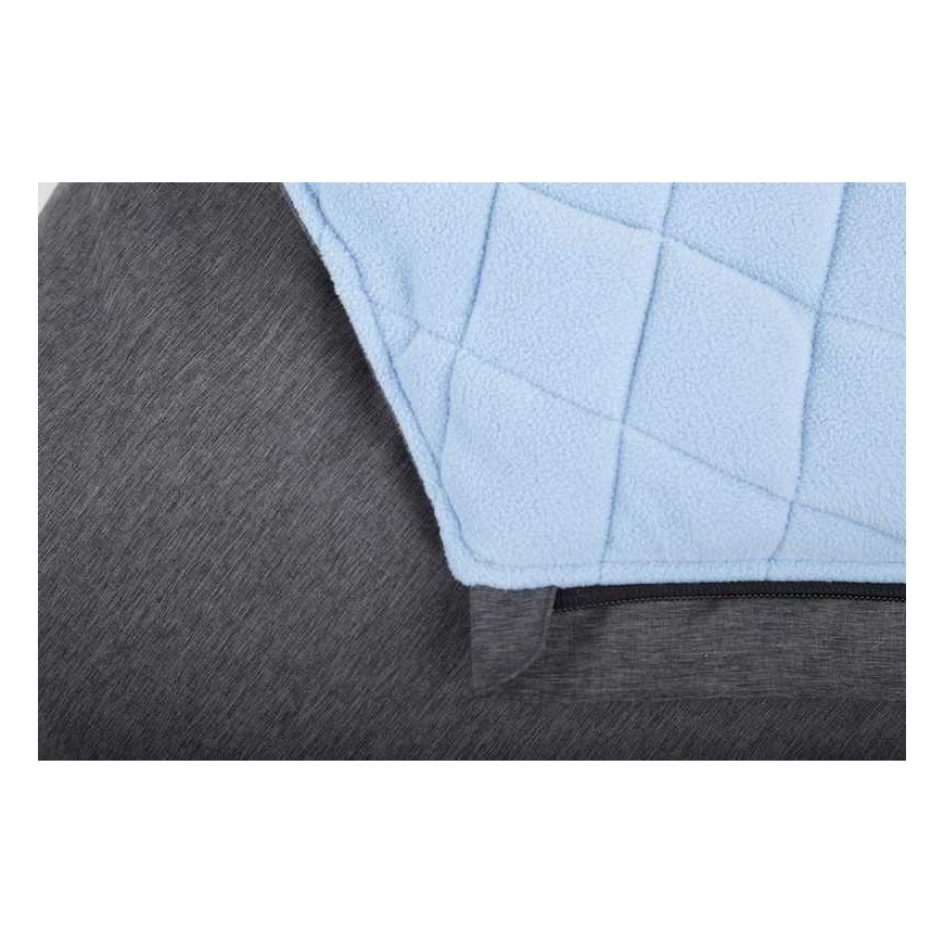 CuddleCo Comfi-Extreme vedenkestävä makuupussi - harmaa melange / sininen – 5