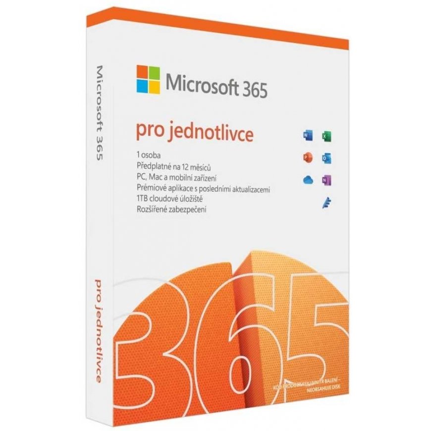 Microsoft Office 365 for individuals multilingual - 1 year subscription