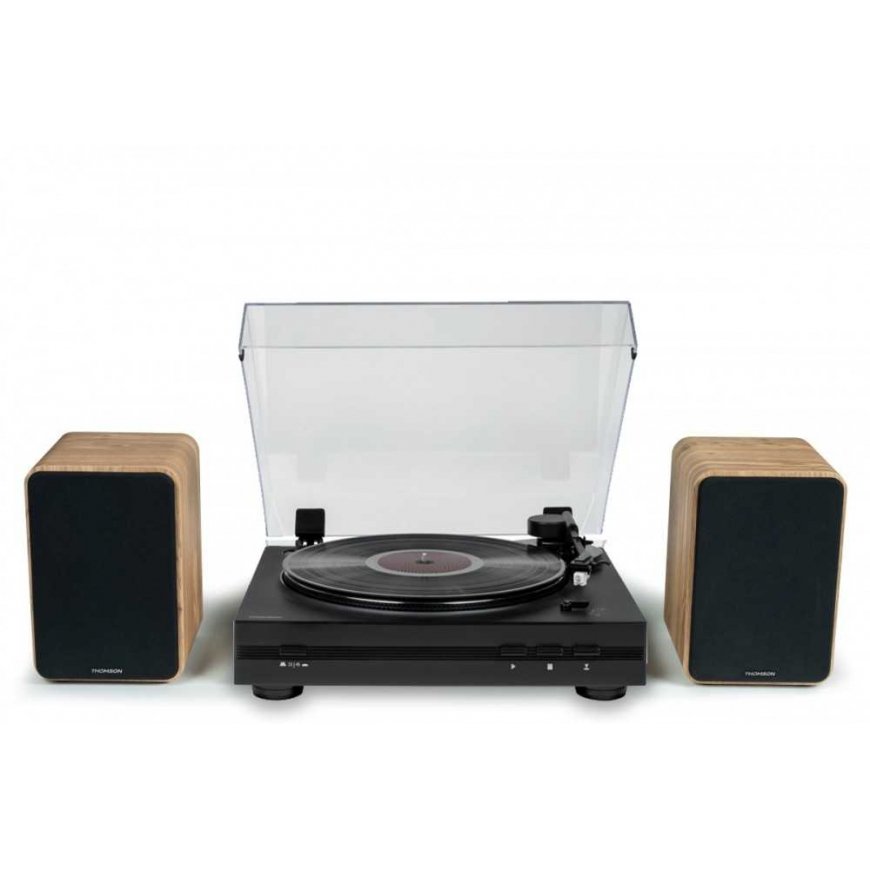THOMSON TT350 WS602DUO turntable with active speakers