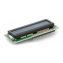 LCD ekranas 2x16 simbolių mėlynas su jungtimis - justPi LCD ekranas 2x16 simbolių mėlynas su jungtimis - justPi