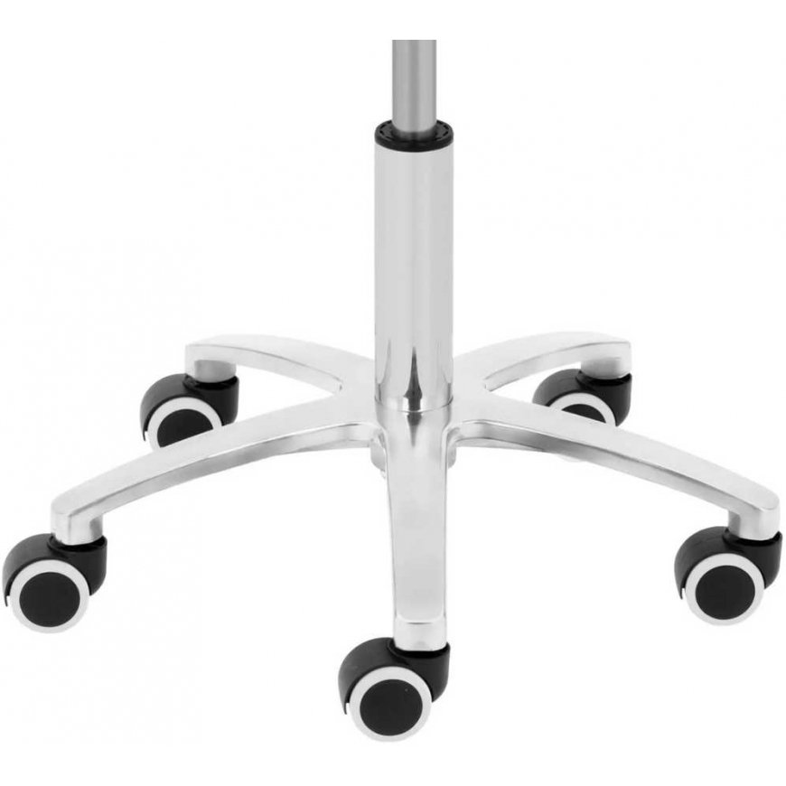 Physa Cosmetic Stool on Wheels up to 120 kg COMO - white – 3