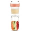 Lékué 885006 food storage container Round Jar 0.6 L Coral 1 pc(s)