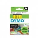 DYMO D1 Standard - Black on Yellow - 6mm etikečių juostelė Juoda ant geltonos
