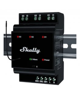 Shelly Wave PRO 3 sähkörele musta