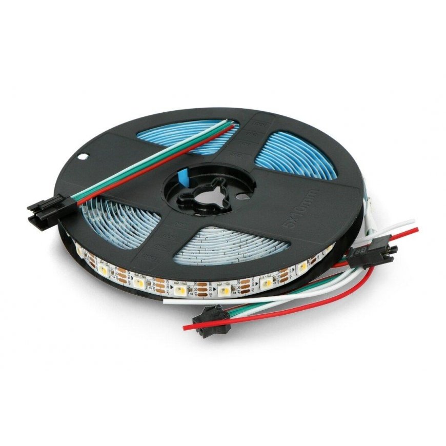 Btf Lighting RGBW LED strip SK6812 - digital, addressable - IP30 60 LEDs/m, 5V - 5m - white – 3