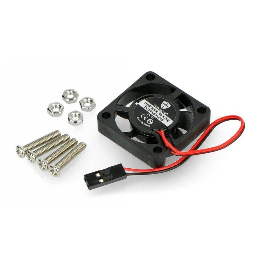 5V ventiliatorius 30x30x7mm - skirtas Raspberry Pi dėklui – 4