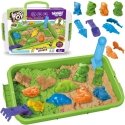 WOOPIE Kinetiskais Smilšu 1,5kg XXL ZOO Safari Komplekts ar Veidnēm